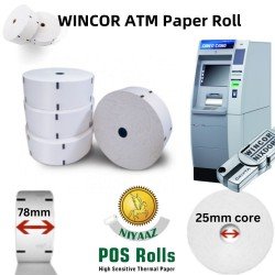 WINCOR ATM Machine Paper Roll (25MM CORE)