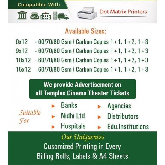 Computer Forms|High-Quality Continuous forms (Blank & Pre-Printed)